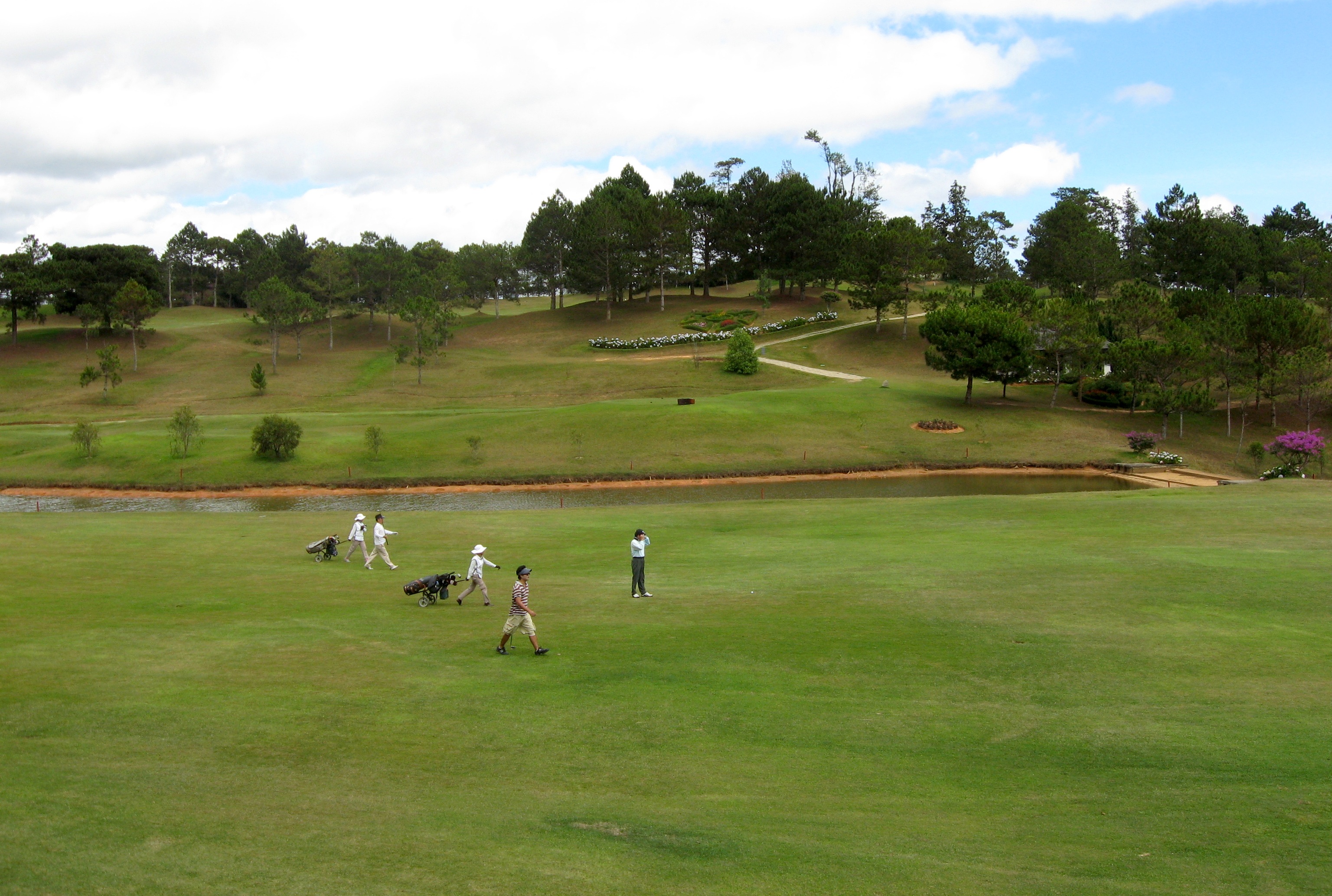 Golfers at Dalat Palace Golf Club · 2011 reference photograph
