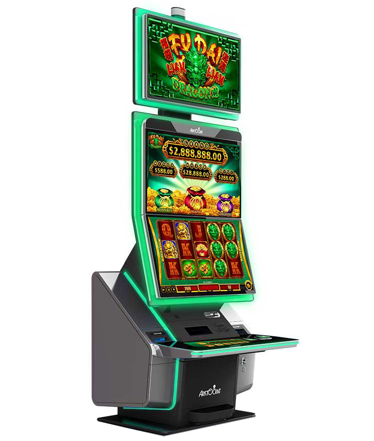 Fortune's Choice · Aristocrat cabinet example · another game is shown